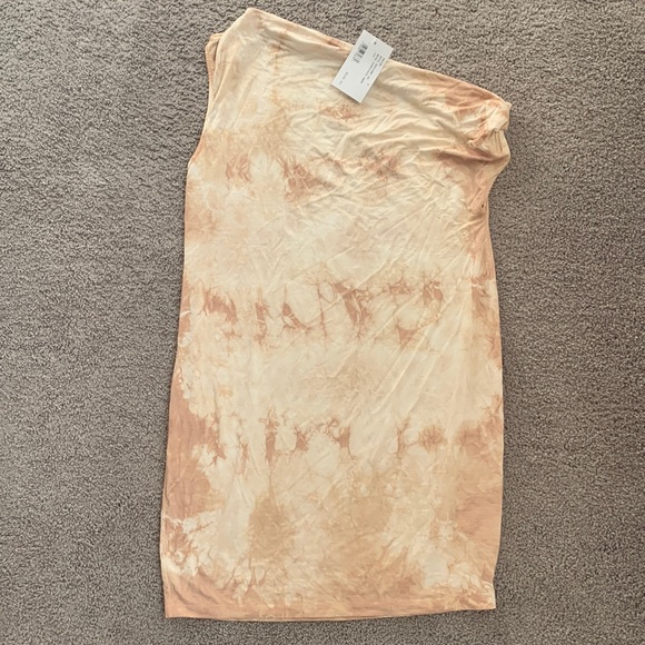 Enza Costa One Shoulder Tie Dye Jersey Dress size XS - Picture 4 of 6